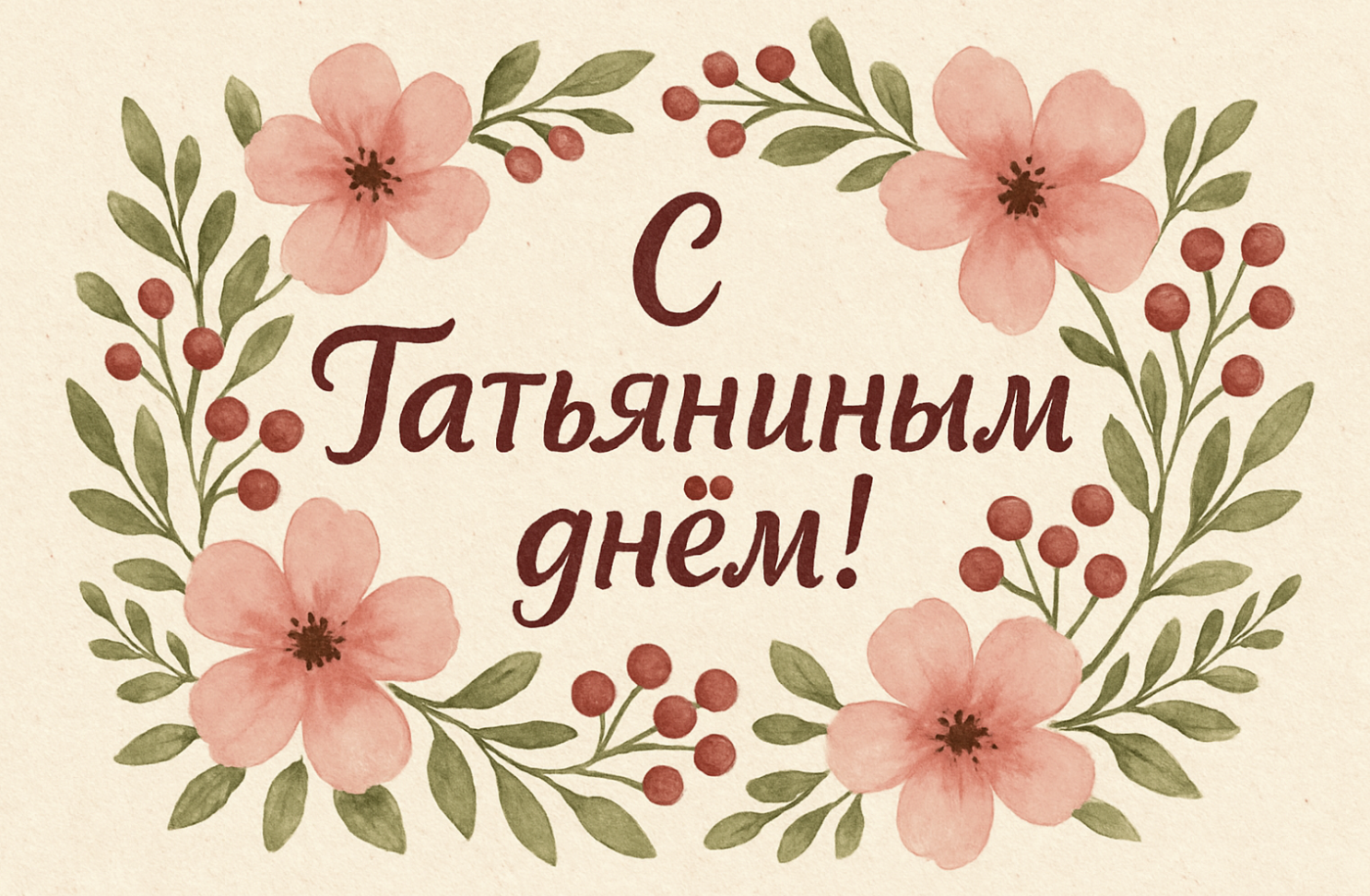 Фото Татьянин день в России: красочная подборка открыток к празднику 3